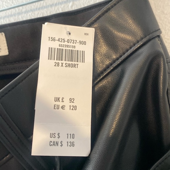 Abercrombie Vegan Leather 90s Relaxed Pant - Picture 3 of 9